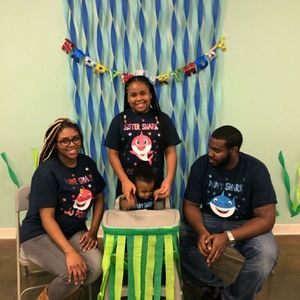 Sister and Brother Customized Baby Shark T-Shirt